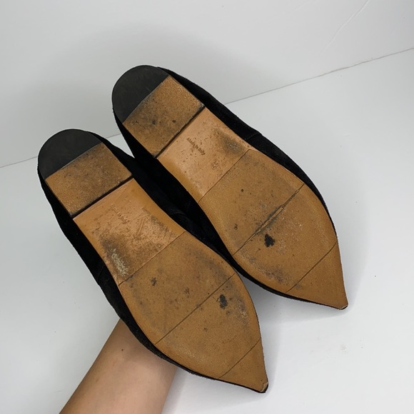 Old Celine Paris black suede pointed toe ballet flats - Picture 6 of 9